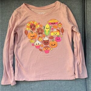The Children’s Place Pink Fall Themed Shirt-3T